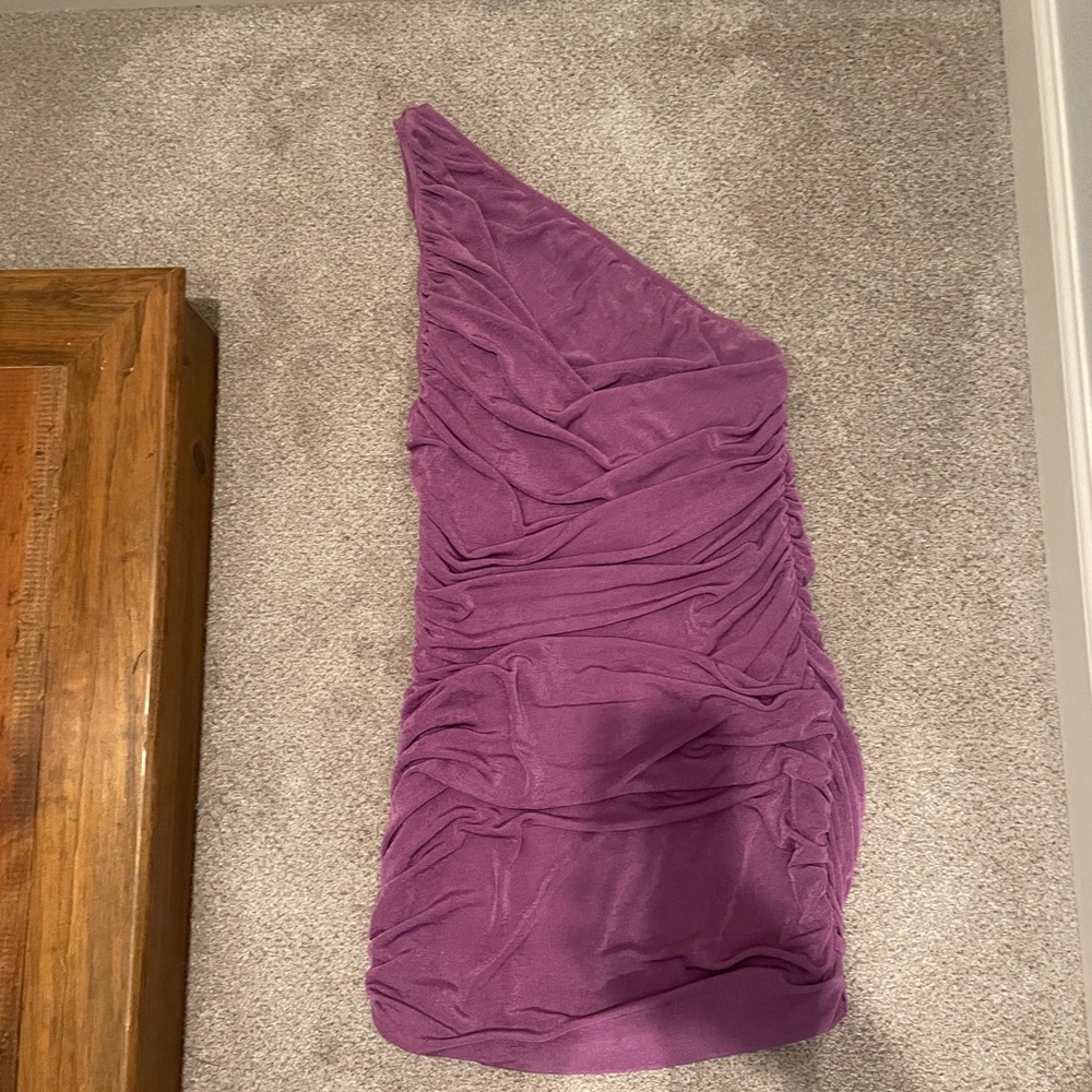Lioness Mauve One-Shoulder Dress